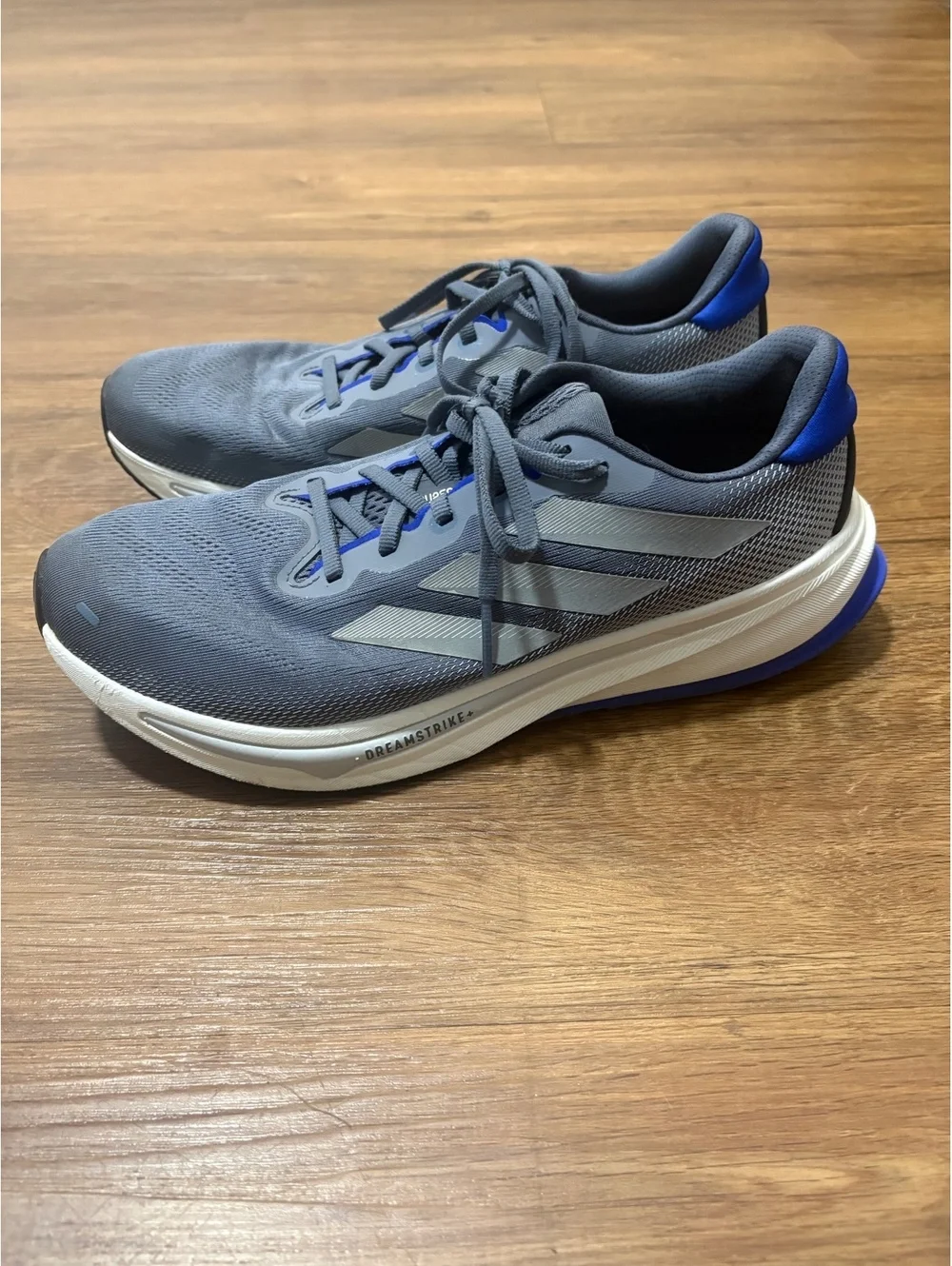 Adidas Supernova Rise 2 Men’s Size 10 Gray Blue Dreamstrike+ Running Shoes